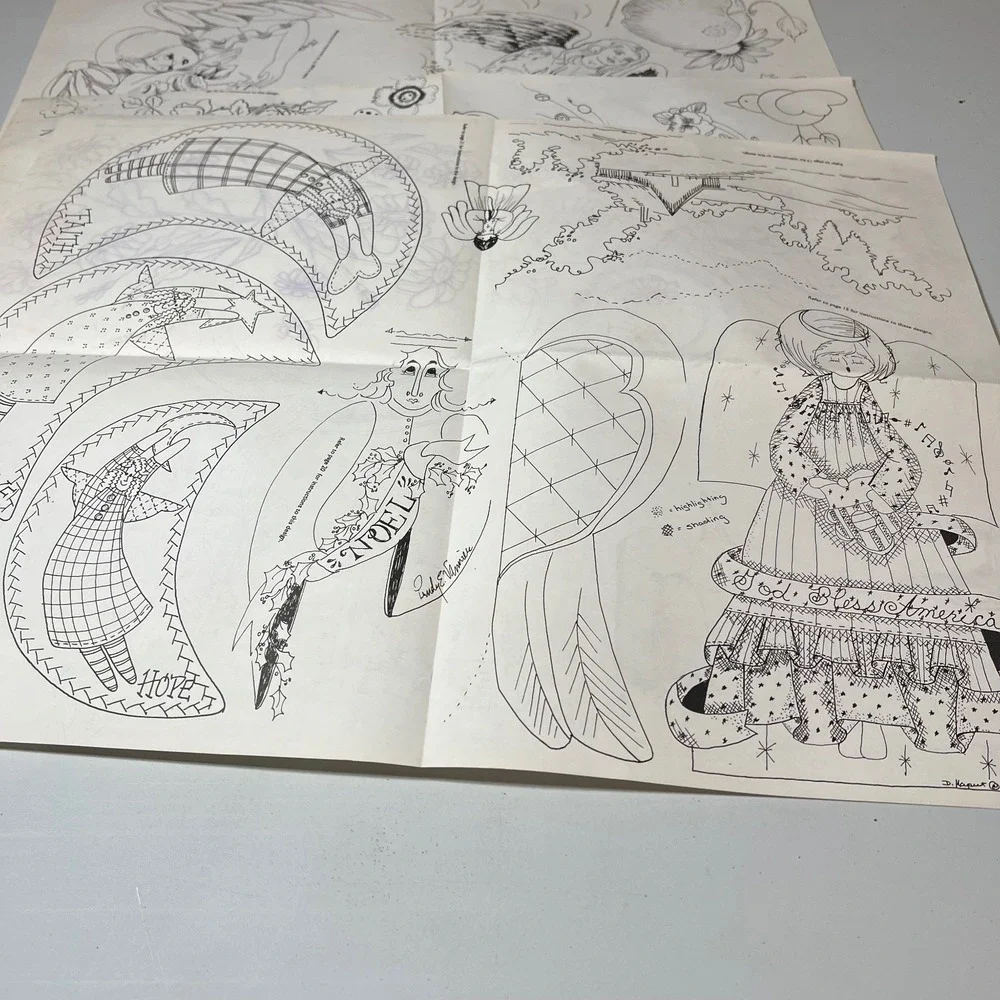 Let's Paint! Magazine Issue 12 April-June 1995 Iron-On Patterns Angels Country